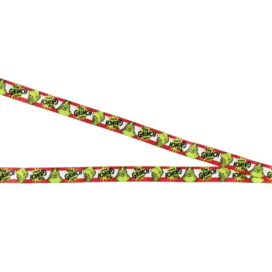 Dr. Seuss GRINCH Stink Stank Stunk Breakaway ID Badge Holder Lanyard w/ 2" Logo Rubber Pendant Green image {3}