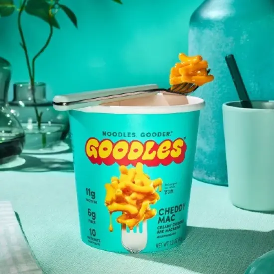 Goodles Cheddy Mac Creamy Cheddar Protein Mac and Cheese Cup - 2.2oz image {3}