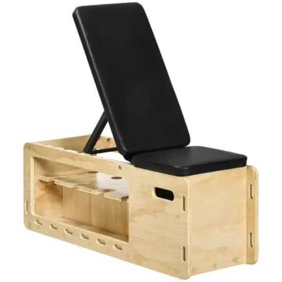 Dexmalle Workout Bench with Storage Rack Resistance Rope image {8}