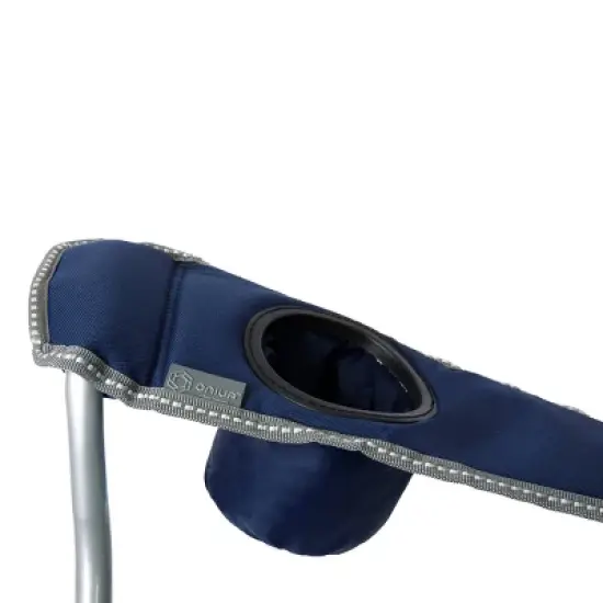 Picnic Time Reclining Camp Chair with Carrying Case - Navy image {6}