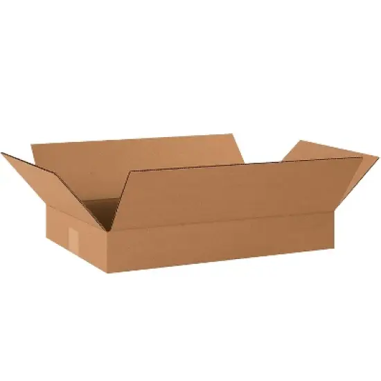 Partners Brand Flat Corrugated Boxes 20" x 12" x 3" Kraft 25/Bundle (20123) image {4}
