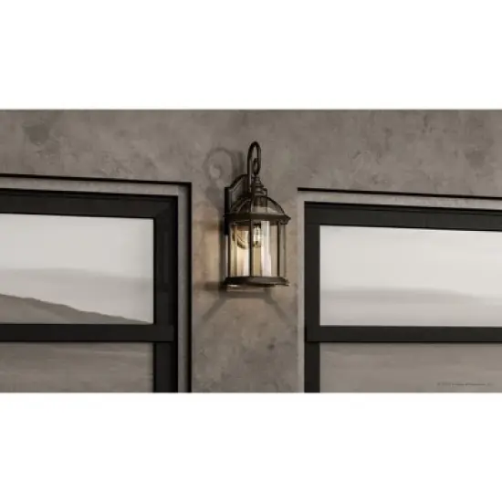 Urban Ambiance Luxury Transitional Outdoor Wall Sconce 18.125''H x 9.75''W,  Olde Bronze Finish,  Greensboro Collection, UHP1372 image {2}