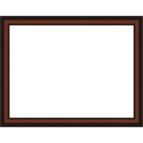 Amanti Art Cyprus Walnut Narrow Framed Dry Erase Magnetic Board image {12}