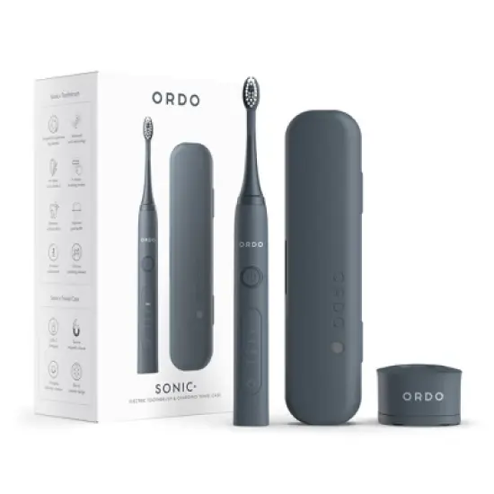 ORDO Sonic+ Electric Toothbrush & Charging Travel Case - Charcoal Gray image {8}