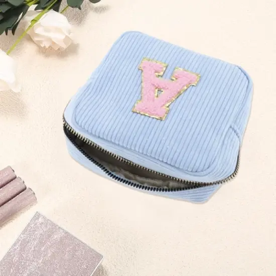 Unique Bargains Letter A Pattern Makeup Bag 1 Pc image {2}