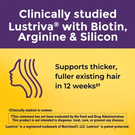 Nature Made Hair Growth Complex with Lustriva Softgels - 30ct image {3}