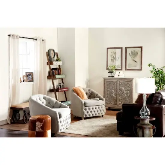 Industrial Wood Bench Brown - Olivia & May image {5}