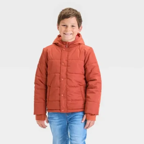 Boys' Solid Puffer Jacket - Cat & Jack&trade; image {3}