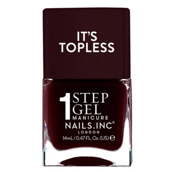 Nails.INC It&rsquo;s Topless, 4-in-1 Base Coat, Treatment, Color and Top Coat 1-Step Gel Nail Polish - 0.47 fl oz image {11}