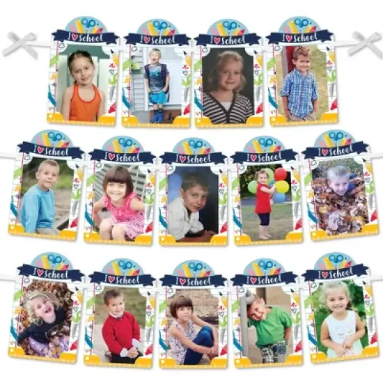 Big Dot of Happiness Back to School - DIY First Day of School Classroom Decorations Decor - Picture Display - Photo Banner image {8}