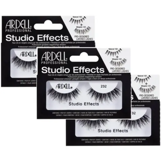 Ardell Professional Studio Effects Custom Layered Lashes - 232 #66482 - (Pack of 3) image {3}