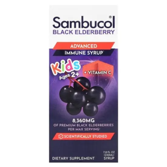 Sambucol Black Elderberry Syrup for Kids - Kids Elderberry Syrup, Added Vitamin C, Black Elderberry Syrup for Kids, Sambucus Elderberry Kids Syrup For image {5}
