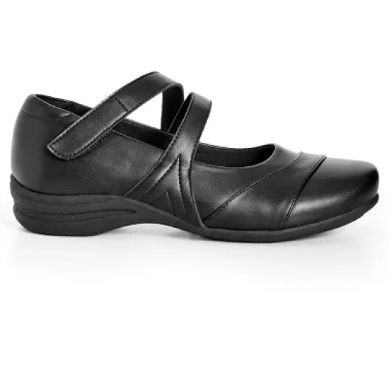 Women's WIDE FIT Brooklyn Comfort Flat - black | CLOUDWALKERS image {1}