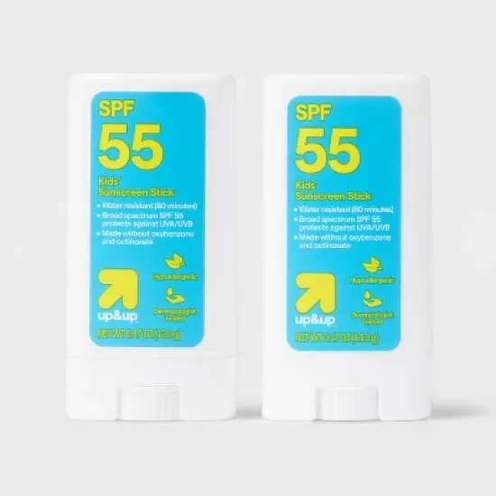 Kid's Sport Sunscreen Stick - SPF 55 - 0.47oz/2pk - up&up&trade; image {3}