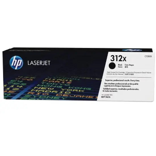 HP 312X High Yield Black LaserJet Toner Cartridge, ~4,400 pages, CF380X image {7}