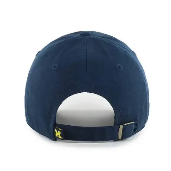 NCAA Michigan Wolverines Men's Clean Up Fabric Washed Relaxed Fix Hat image {1}
