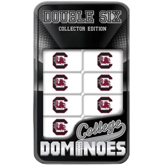 MasterPieces Officially Licensed NCAA South Carolina Gamecocks 28 Piece Dominoes Game for Adults image {1}