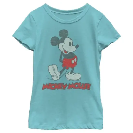 Girl's Disney Mickey Mouse Large Portrait T-Shirt image {3}