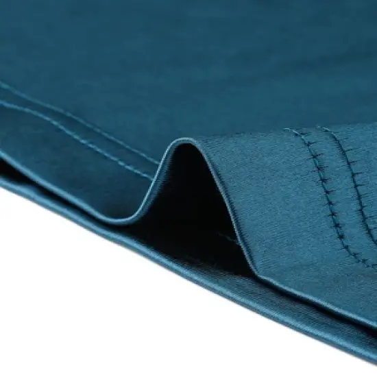 Allegra K Women's Work Mock Halter Neck Pleated Keyhole Sleeveless Satin Tank Tops image {4}