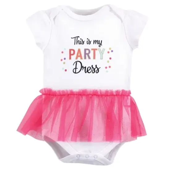 Little Treasure Baby Girl Cotton Bodysuits 5pk, Party Dress image {1}