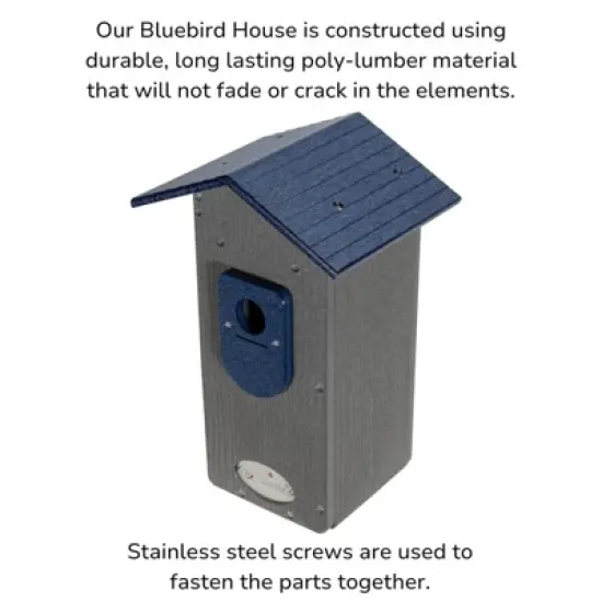 JCS Wildlife Smart Bluebird House - Wi-Fi Camera & Solar Powered Birdhouse, Live Streaming, Bird Nest Monitoring image {5}