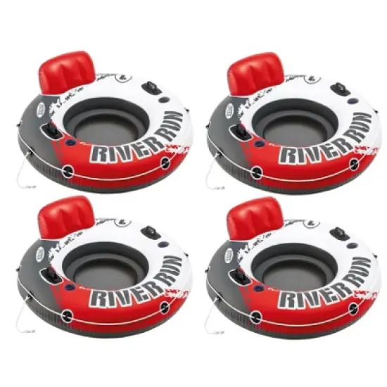 Intex River Run Single Inflatable Lake Floating Water Tube Lounger, Color Varies image {1}