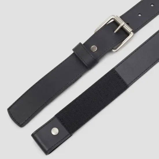 Men's Adjustable Sensory Friendly Adaptive Rivet and Roller Buckle Belt - Goodfellow & Co&trade; image {3}