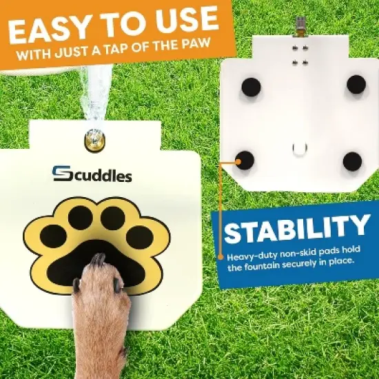 Outdoor Dog Sprinkler Water Fountain for Dogs with Interactive Play, Easy Setup, Fun Water Spray image {7}