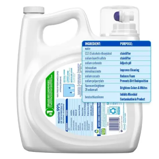 All Free Clear Liquid Concentrated Laundry Concentrated Detergent image {6}