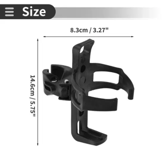 Unique Bargains Iron Bike Bottle Cup Holder Cage Rack image {3}