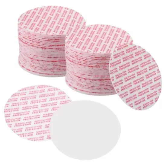 Unique Bargains Foam Lid Liner, Resistant Pressure Sensitive Seal White image {4}