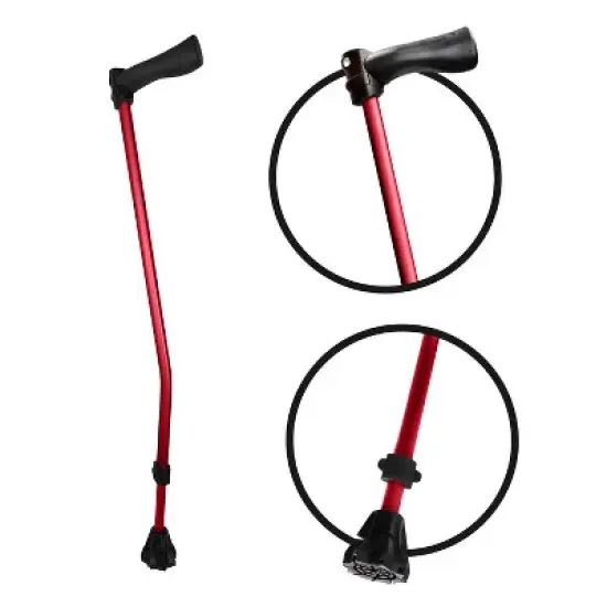 Luupatchy Cyclone Cane - Lightweight All-Terrain Walking Aid for Hiking & Travel, Adjustable, Waterproof, V-Tec Grip for Comfort & Stability image {11}