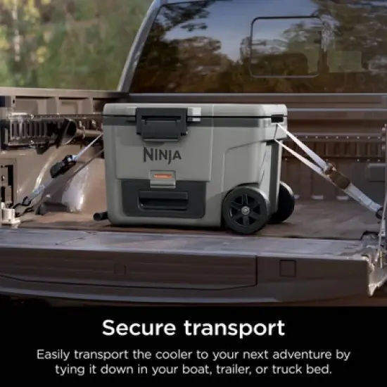 Ninja Outdoor FrostVault 45qt Wheeled Cooler with Cold Dry Zone - Slate Gray: Rolling Coolers image {8}