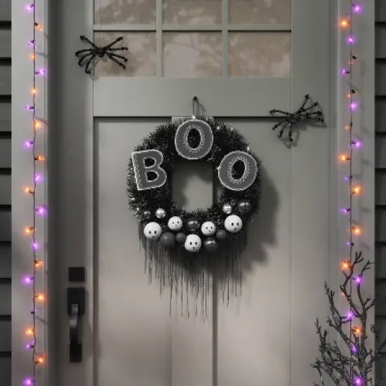 100ct LED Halloween Indoor Outdoor Miniature String Lights Orange/Purple/Black - Hyde and EEK! Boutique&trade; image {1}