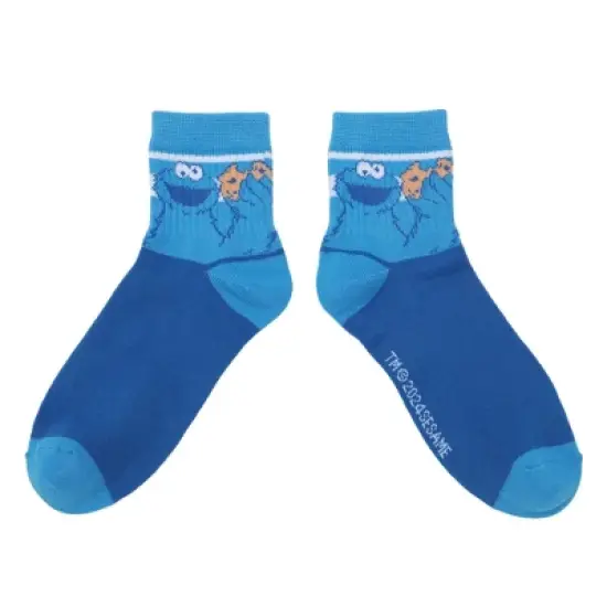Sesame Street Character Art Women's 3-Pair Casual Quarter Crew Socks-OSFA image {5}