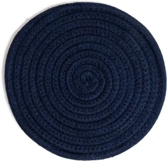 Juvale Cotton Trivet Potholder Set, Round Coasters in 4 Colors (7 Inches, 4 Pack) image {4}