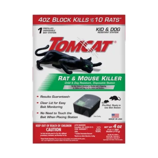 Tomcat Bait Station Blocks For Mice and Rats 4 oz 1 pk image {1}