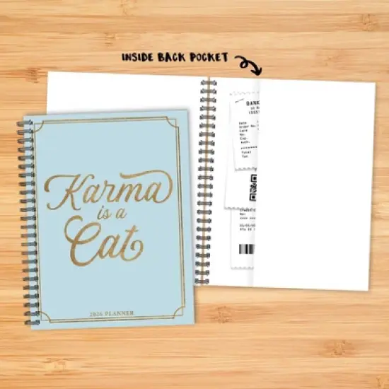Willow Creek Press 6.5"x8.5" 2026 Karma is a Cat Weekly/Monthly Softcover Planner image {4}
