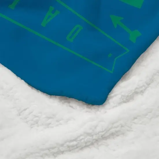 NBA Dallas Mavericks Hardwood Classics Silk Touch Faux Shearling Throw Blanket image {3}