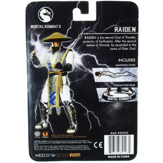 Mezco Toyz Mortal Kombat X 3.75" Action Figure: Raiden image {1}