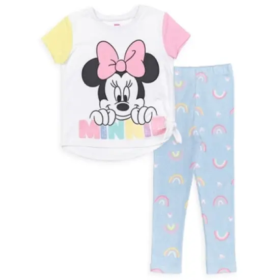 Disney Minnie Mouse T-Shirt and Leggings Outfit Set Infant to Big Kid image {10}