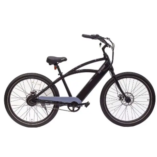 GOTRAX Adult Shoreline 27.5" Step Over Electric Cruiser Bike - Black image {3}
