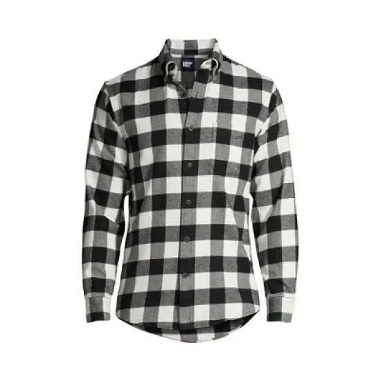 Lands' End Men's Tailored Fit Flagship Flannel Shirt image {5}