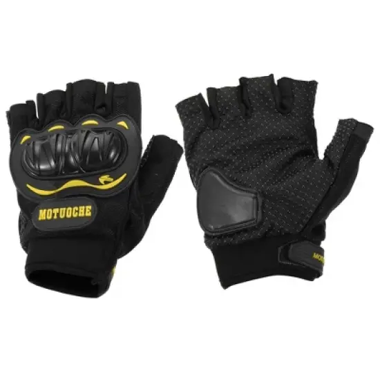Unique Bargains Motorcycle Cycling Half Finger Gloves 1 Pair image {7}