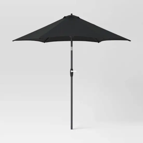 9'x9' Patio Market Umbrella - Black Pole - Room Essentials&trade; image {7}