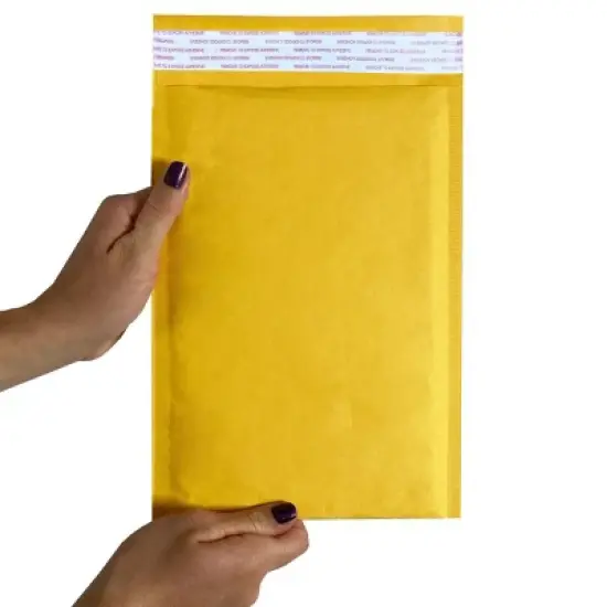 UOFFICE 400 Kraft Bubble Mailers 7.25" x 12" - #1 Self-Seal Padded Envelopes image {5}