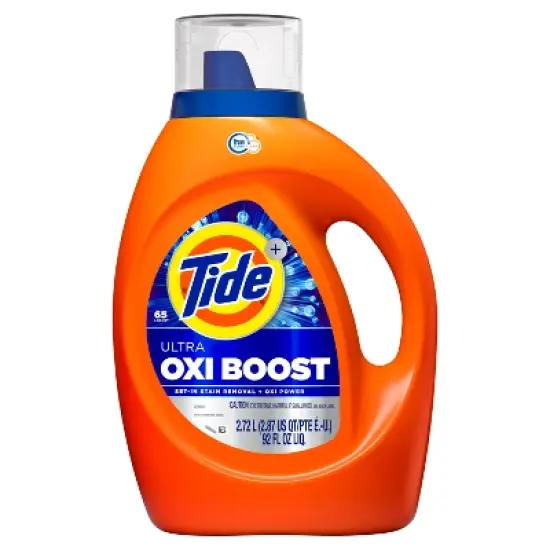 Tide Laundry Detergent Ultra Oxi Boost HE Liquid Laundry Soap and Stain Remover image {10}