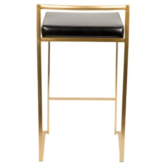 Set of 2 27" Fuji Contemporary Counter Height Barstool - Lumisource image {4}