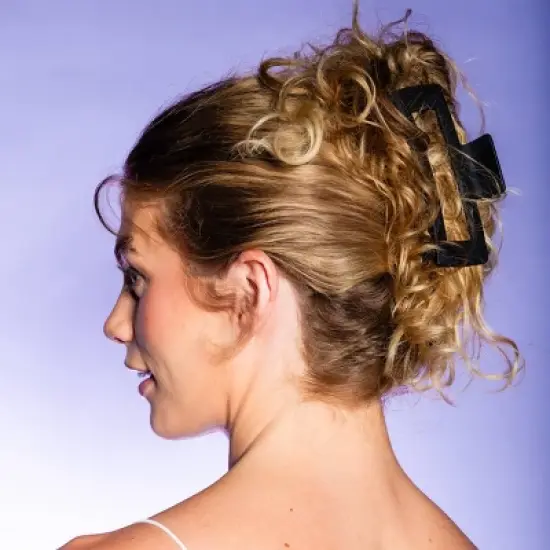 Gimme Beauty Thick Rectangle XL Claw Clip - Black image {3}
