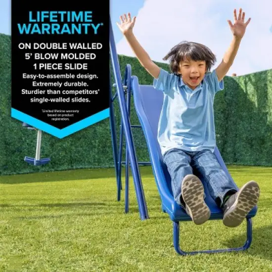 Sportspower Metal Swing Set with Mini Trampoline image {6}